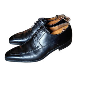Magnanni x Neiman Marcus Black Leather Balmoral Oxfords Size 11M